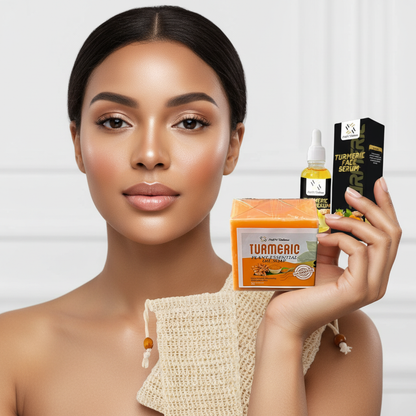 Complete Turmeric Skincare Collection Professional Product Photo