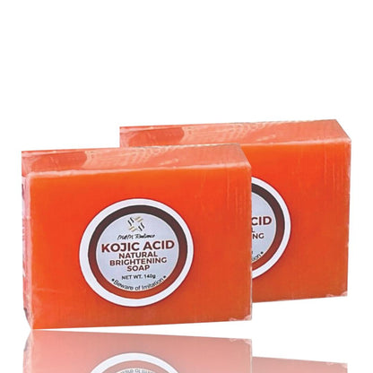 M & M Kojic Brightening Soap (140grams) x2