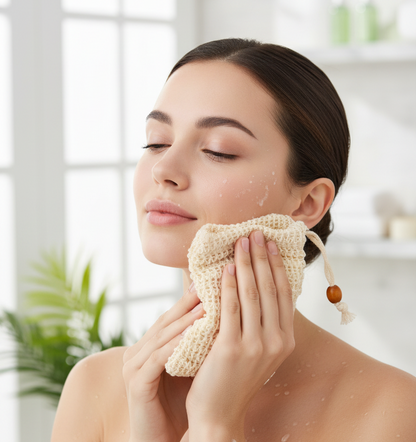 Model using exfoliating sponge